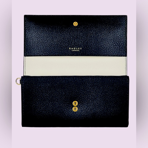 RADLEY London Smithfield Way Wallet Large Flapover Wristlet Black - Picture 2 of 4
